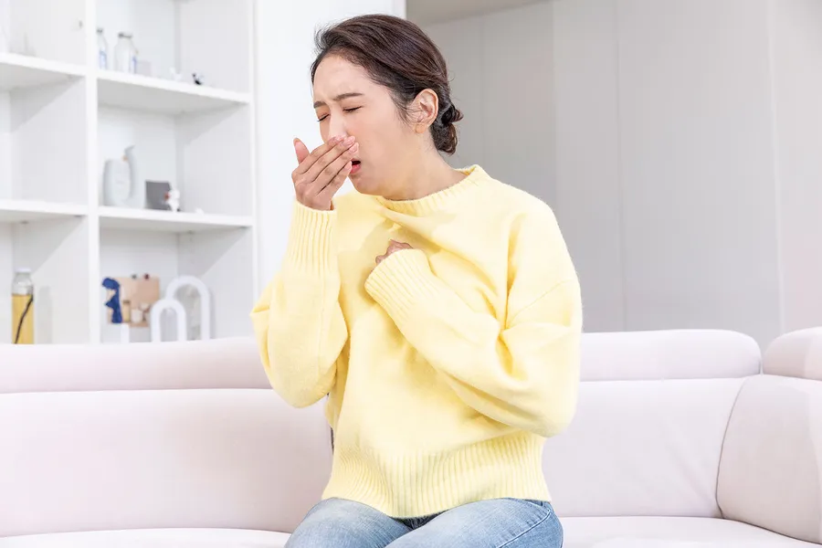 みぞおちの痛み 咳